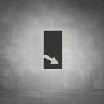 Arrow Sign D05 - Black - Powder Coated Aluminum