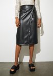 Superbalist Pu Wrap Midi Skirt - Black