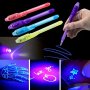 5-PACK Uv Invisible Ink Pens With Disappearing Ink - Secret Message Writing Markers For Adults & Teens Includes Batteries Ideal For Mother's Day &