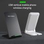 Fast Wireless Charger By Meticci Compatible For Iphone 15/14/13/12/11/8 Series For Samsung For Galaxy S24/S23/S22/S21/S20/NOTE 20 Ultra & Qi-enabled Phones