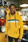 Men's Rust Fleece Hoodie - Small
