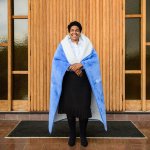 Church Blanket - Blessed Mother Marina natural - 160 X 150 Cm Blanket