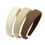 3 Piece Simple Wide-brimmed Headband - Multicolor