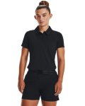 Women's Ua Playoff Polo - Black LG