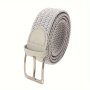 Elastic Woven Belt Comfortable Pin Buckle Belt Punch-free Casual Belt For Men