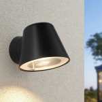 Deli Outdoor Wall Light Black
