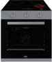 Defy Slimline Eye-level Thermofan Oven With Ceramic Hob Bundle Stainless Steel