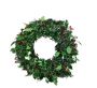 Christmas Wreath - Christmas Decorations - Tinsel - Green - 38CM - 8 Pack