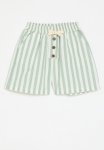 PoP Candy Striped Shorts - Green & Ecru