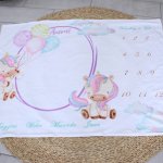 Milestone Blanket Colourful Pastel Unicorn Amendments Set