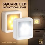 1PC LED Night Light Motion Sensor Light Intelligent Pir For Bathroom Bedside Corridor Aisle Toilet Staircase Cabinet Lighting