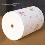 Reusable And Washable Lazy Rag Paper Towels 1 Roll 100 Sheets Non-stick Oil And Degreasing Cleaning Cloth Multi-purpose Household Cleaning Supplies Made With Recycled Material.