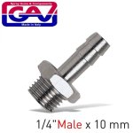 Hose Adaptor 1 4"M X 10MM