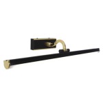 Mozart Picture Wall Light Black And Gold