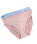 Ladies 2 Pack Hi Leg Underwear - 5XL Pink blue