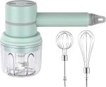 Portable 2-IN-1 Handheld Electric Mixer MINI Egg Beater & Garlic Chopper 50 W Hand Blender