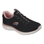 Skechers Summits Lace Up Sneaker - Black Rose Gold - 9