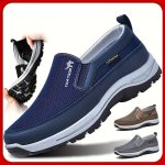 Men's Classic Solid Loafer Shoes: Lightweight Breathable Anti-skid Slip-on Shoes For Outdoor Activities