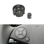 Car Left Side Steering Wheel Switch Buttons Panel For Mercedes-benz W204 2007-2014 Left Driving Black