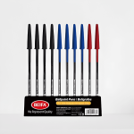 50 Pcs Retractable Comfort Ballpoint Pen Set