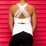 Back Cross 2-IN-1 Vest White - S White