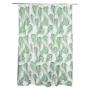 Green Leaves Natural Shower Curtain W180CMXH200CM