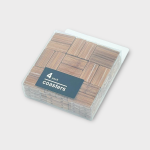 4 Pack Bamboo Coasters