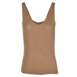 Lurex Knit Vest - Toast Free