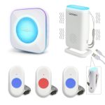 Liotoin Wireless Caregiver Pager Call Button Alert Button Call Bell For Elderly Patients At Home Nurse Alert System 3 Waterproof