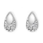 Teardrop Earrings With Fancy Pattern