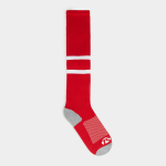 Non-slip Red white Football Socks