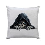 Reaper Skull Decorative Pillow - Gothic Halloween Horror 30CM X 30CM