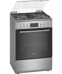Bosch HXQ38AE50M 600MM 4 Burner Stainless Steel Gas electric Freestanding Oven