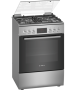 Bosch HXQ38AE50M 600MM 4 Burner Stainless Steel Gas/electric Freestanding Oven