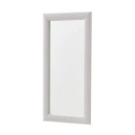 Decorative Wall Mirror With Textured Frame White Or Gold MWCV6