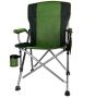 Portable Camping Chair With Cup Holder And Storage Bag Heavy Duty - Green