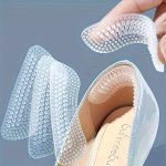 2PCS Silicone Heel Grips For Men & Women - Anti-slip Comfortable Cushions For Foot Care And Protection