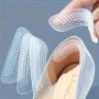 2pcs Silicone Heel Grips For Men & Women - Anti-Slip Comfortable Cushions For Foot Care And Protection