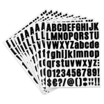 Letter & Number Stickers