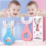 Children U-shape Toothbrush For Kids - Pink