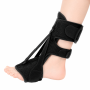 Adjustable Night Foot Splint With 3-STRAP Ankle Support - Black