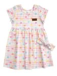Blossom Gingham Girls Summer Dress Set
