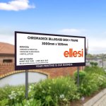 Custom Outdoor Signboard 300X120CM Chromadek
