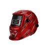 Helmet Matweld Auto Dark W/grind Red
