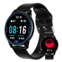 Men's 1.52 Round HD Smartwatch Black Sport Fitness Activity Watch