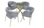 Efurn- Jy 4 Seater Dining Set Grey