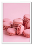 Decor Print Macaroons - White Framed A3