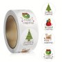 500pcs/roll Merry Christmas Stickers Festival Stickers For Party Envelope Stationery Cards Label Gift Sealing Stickers