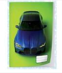 Pre-cut A4 Book Covers Blue Bmw M3 5PACK - High Quality Durable Plastic Trendy Blue Bmw M3 Designs Saves Time With Uni-cover Sys