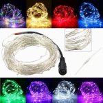 10M 100 LED Silver Wire Waterproof Fairy String Light Xmas Lamp With Adapter